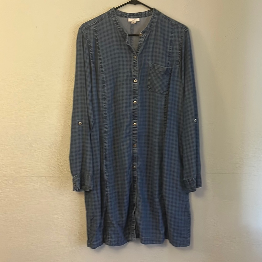 J jill denim dress XL